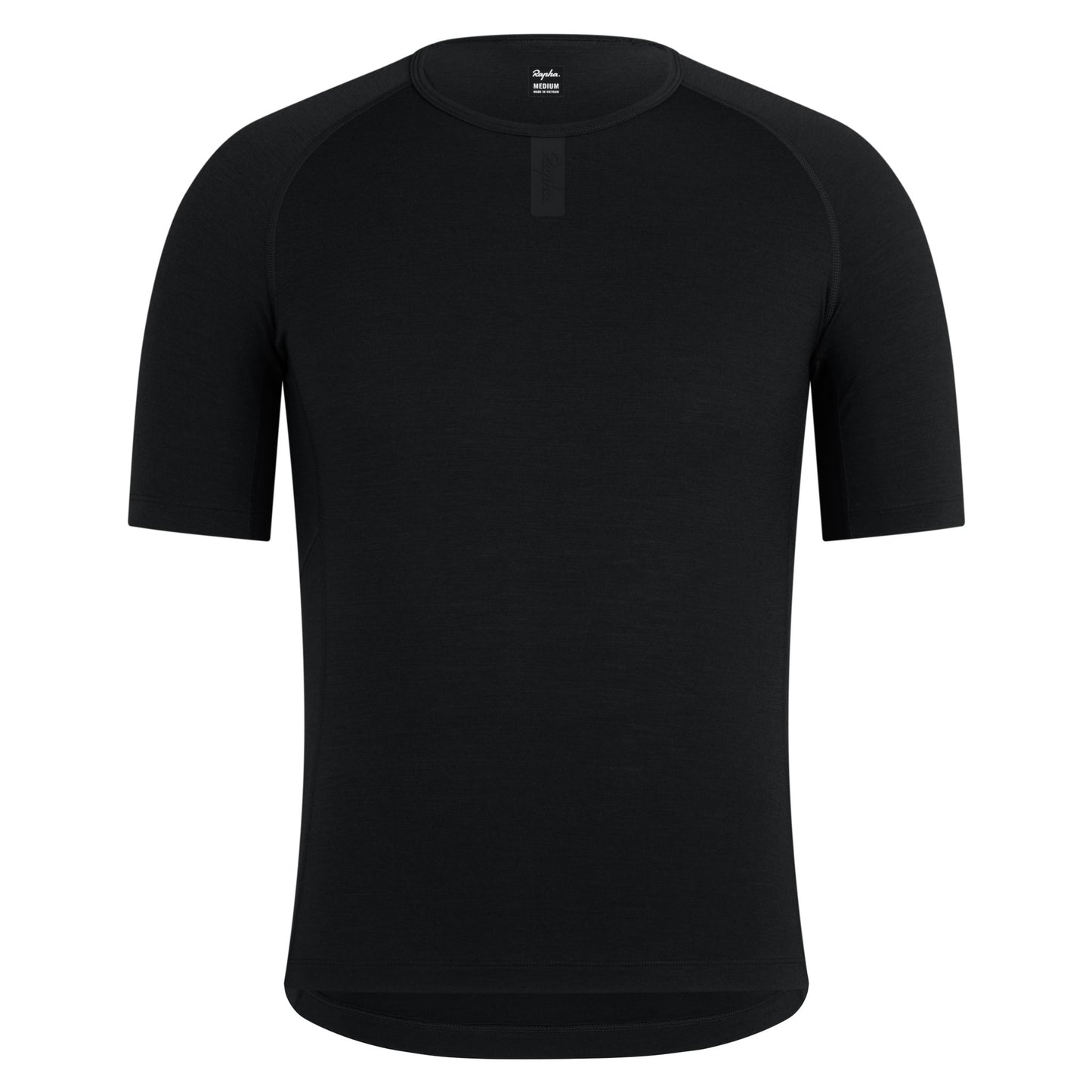 Rapha Men's Merino Base Layer Short Sleeve, Black CIA01XXBBK image 1