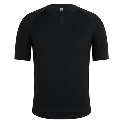 Rapha Men's Merino Base Layer Short Sleeve, Black CIA01XXBBK image 1