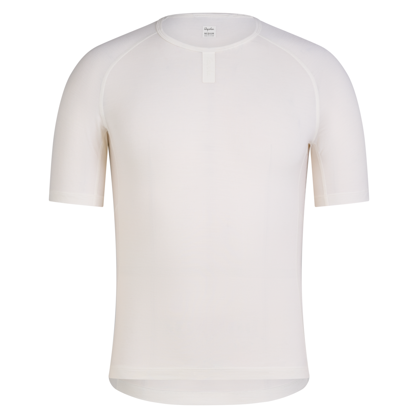 Rapha Men's Merino Base Layer Short Sleeve, Cream/White CIA01XXPWA image 1