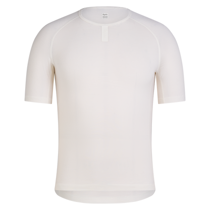 Rapha Men's Merino Base Layer Short Sleeve, Cream/White CIA01XXPWA image 1