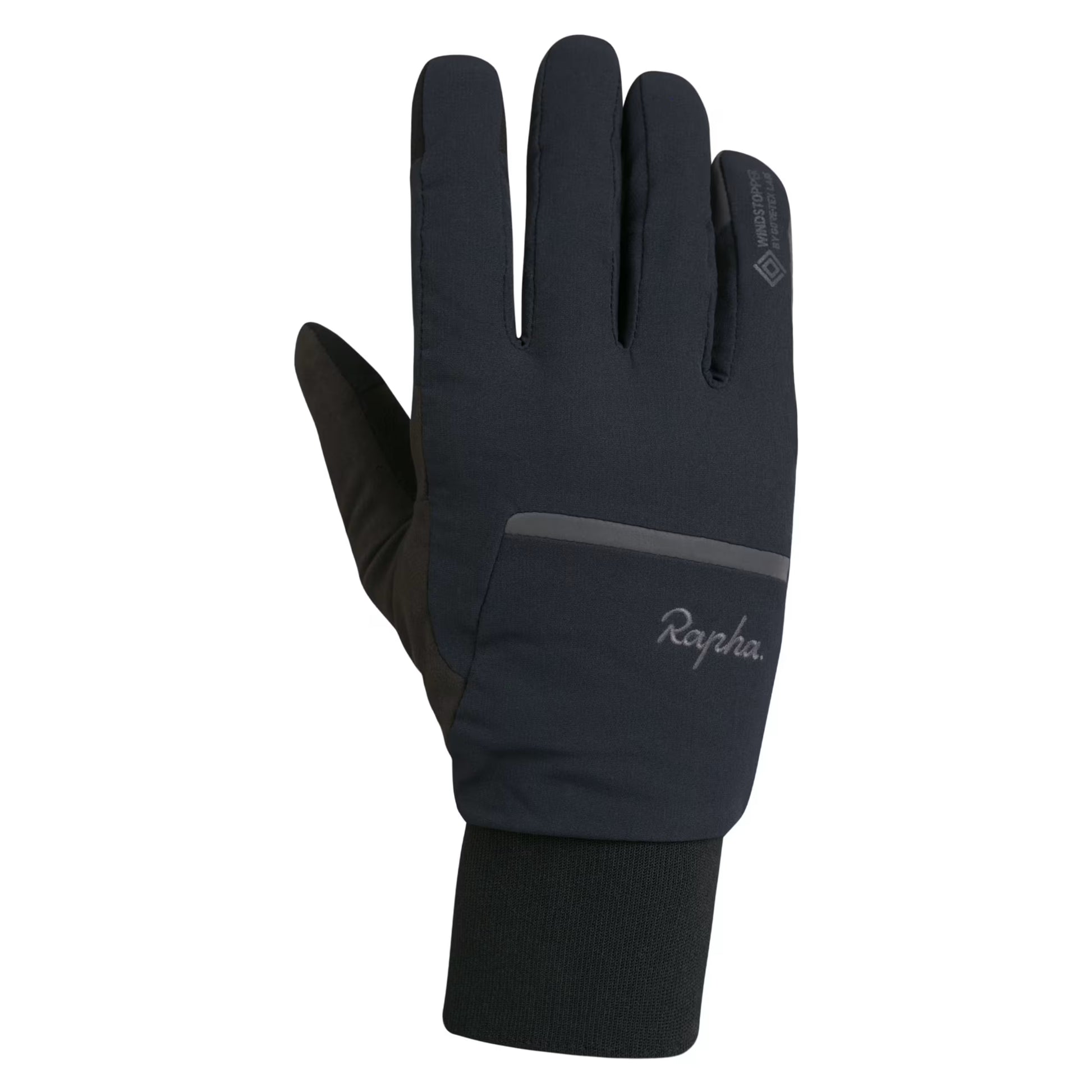 Rapha Unisex Windstopper Insulated Gloves, Black/Grey Reflective image 3
