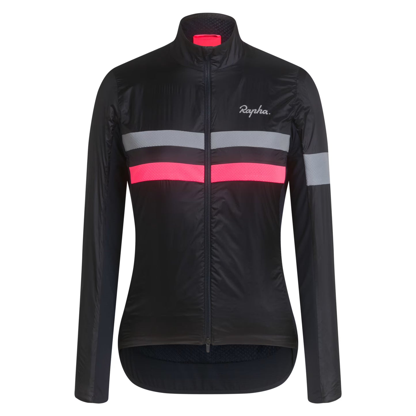 Rapha Women's Brevet Insulated Jacket, Dark Navy/Hi-Viz Pink image 1