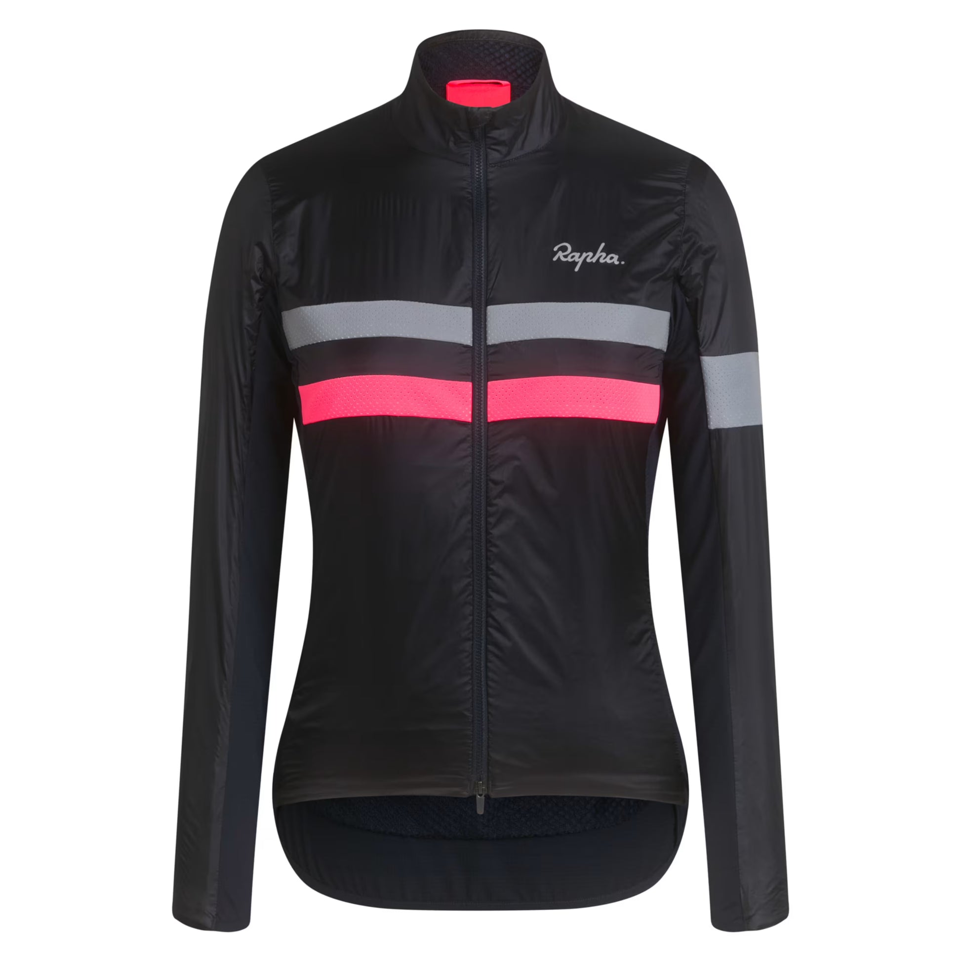 Rapha Women's Brevet Insulated Jacket, Dark Navy/Hi-Viz Pink image 1