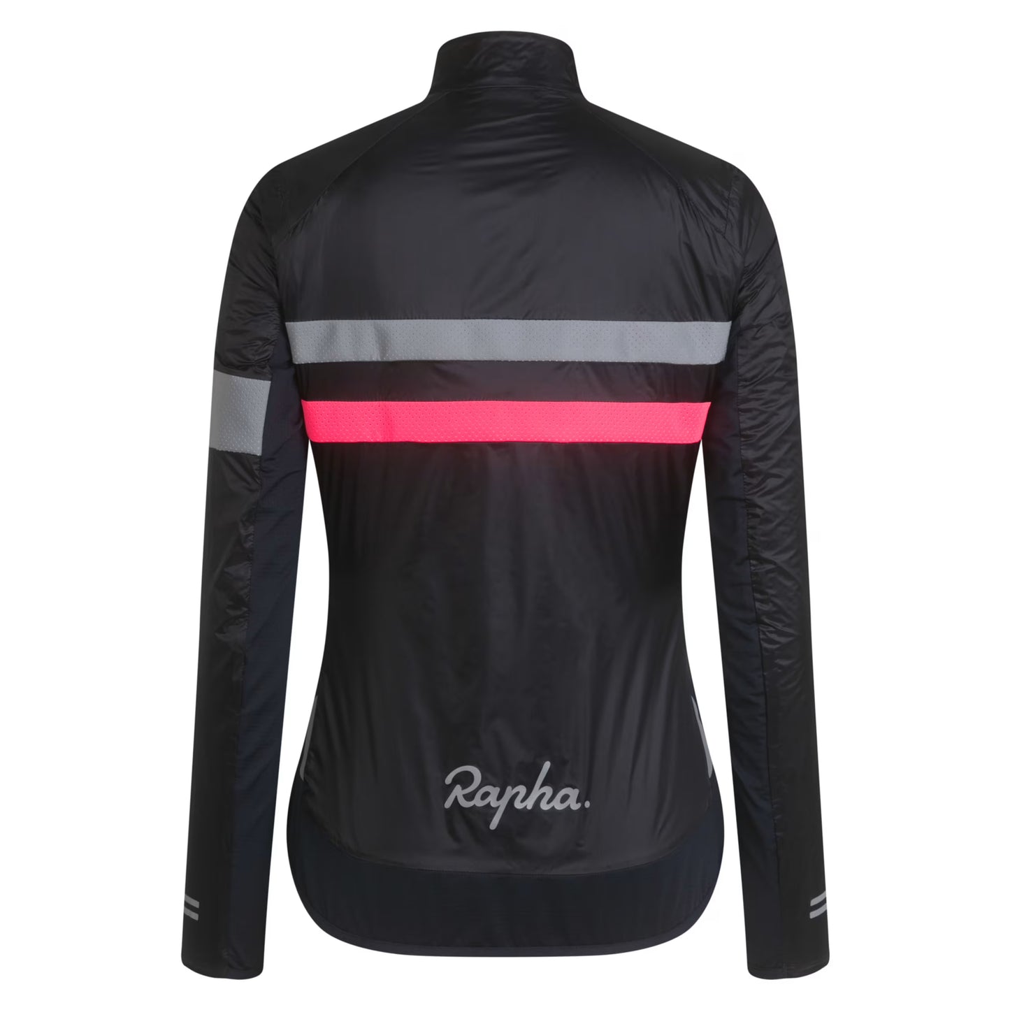 Rapha Women's Brevet Insulated Jacket, Dark Navy/Hi-Viz Pink image 2
