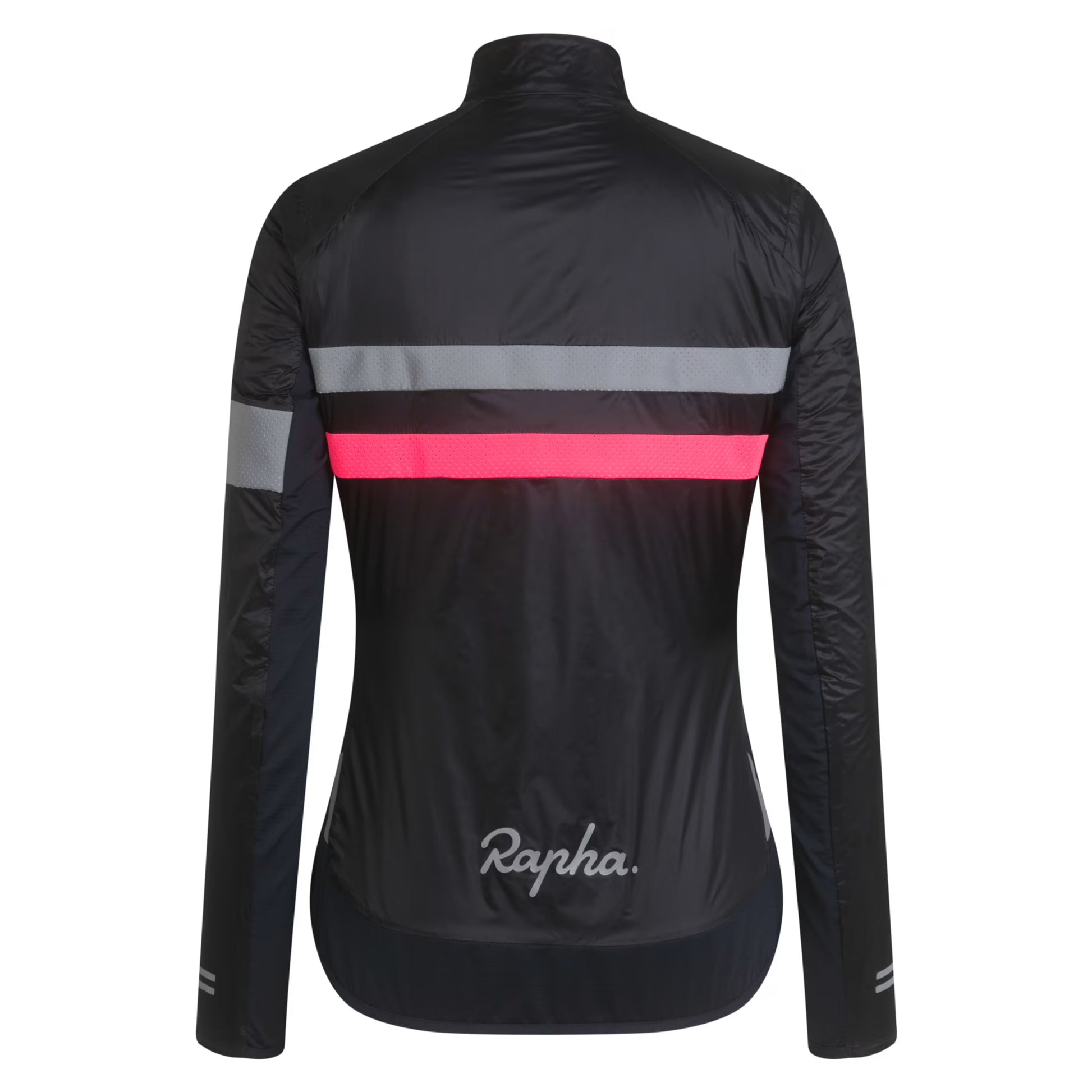 Rapha Women's Brevet Insulated Jacket, Dark Navy/Hi-Viz Pink image 2