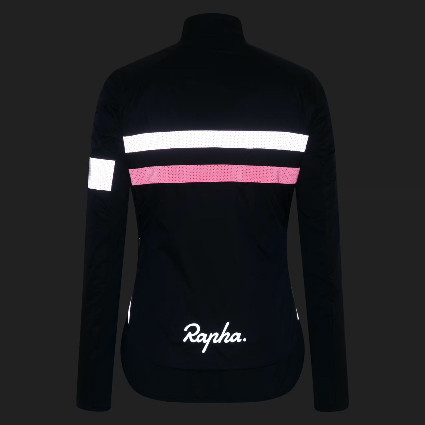 Rapha Women's Brevet Insulated Jacket, Dark Navy/Hi-Viz Pink image 5