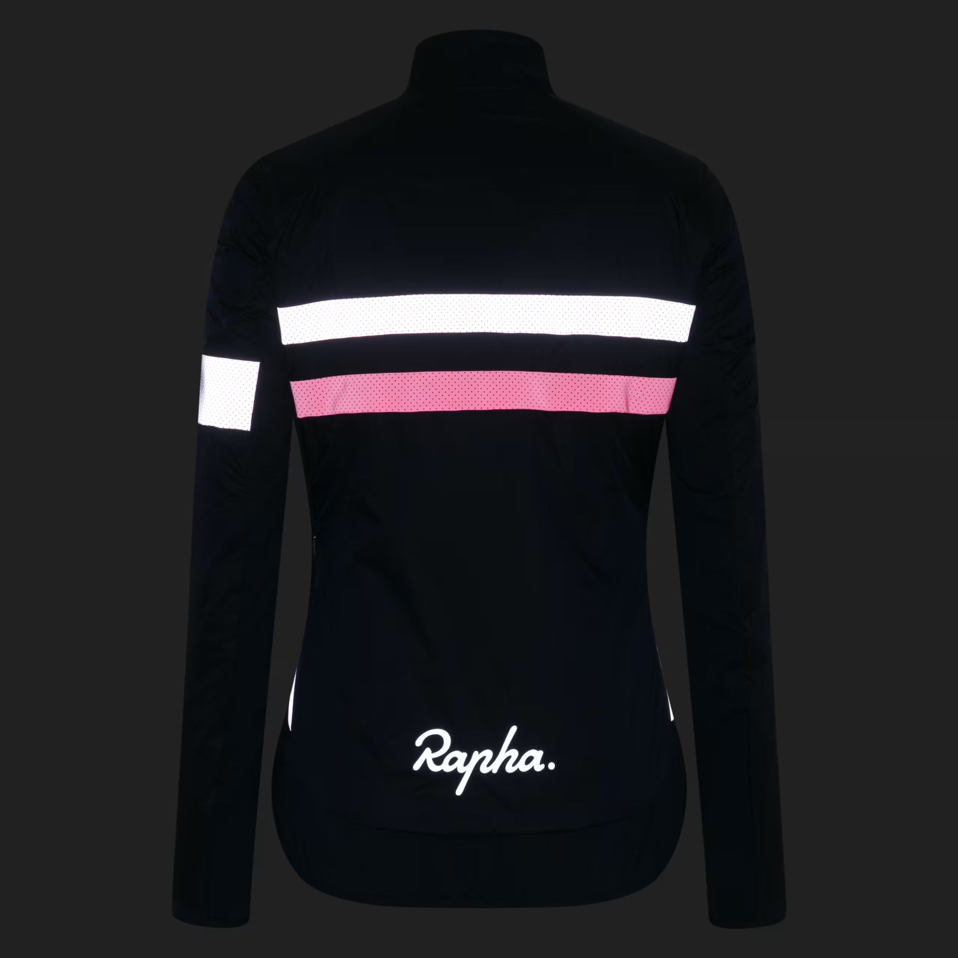 Rapha Women's Brevet Insulated Jacket, Dark Navy/Hi-Viz Pink image 5