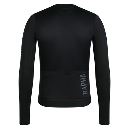 Rapha 2026 Men's Pro Team Long Sleeve Lightweight Jersey, Moss Black/Dark Grey image 2