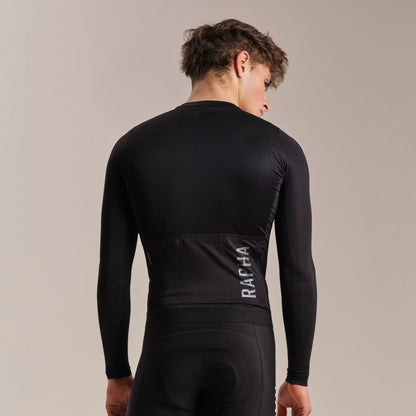 Rapha 2026 Men's Pro Team Long Sleeve Lightweight Jersey, Moss Black/Dark Grey image 6