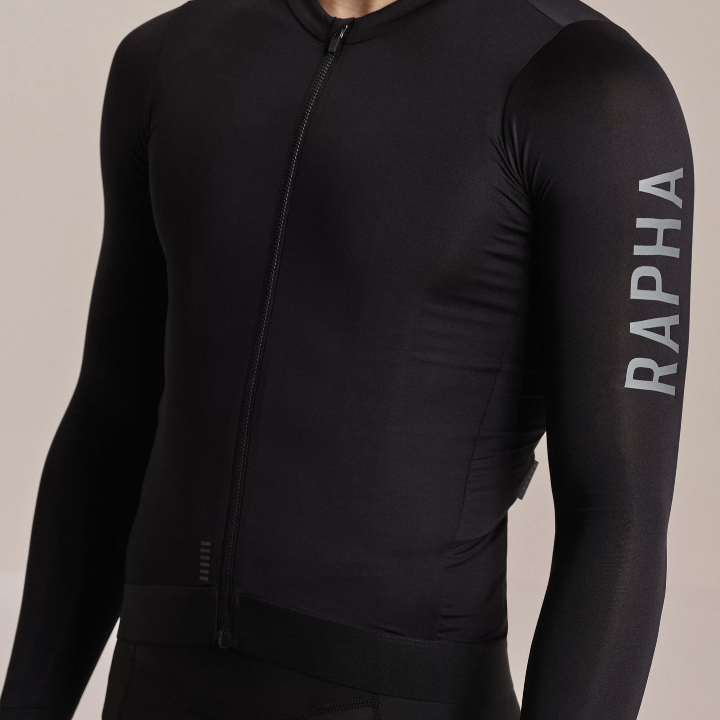 Rapha 2026 Men's Pro Team Long Sleeve Lightweight Jersey, Moss Black/Dark Grey image 5