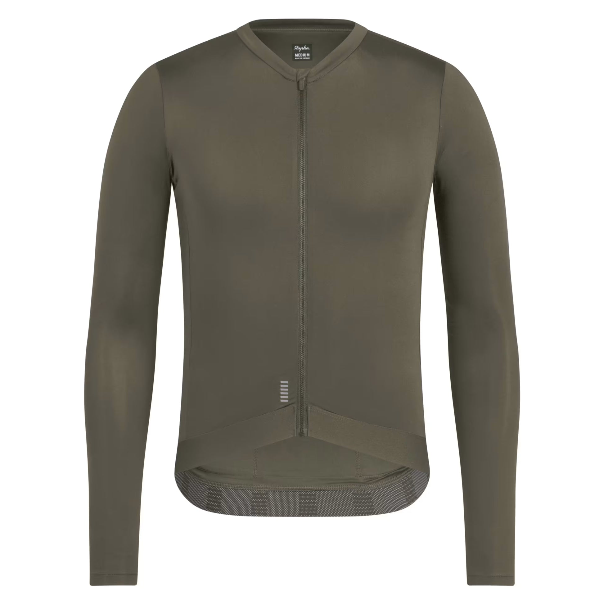 Rapha 2026 Men's Pro Team Long Sleeve Lightweight Jersey, Moss Green/Smoky Silver image 1