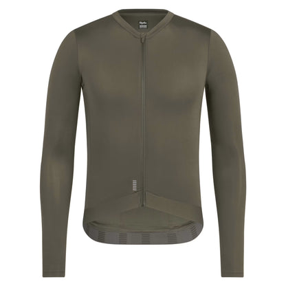 Rapha 2026 Men's Pro Team Long Sleeve Lightweight Jersey, Moss Green/Smoky Silver image 1