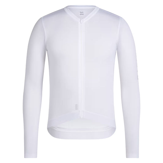 Rapha 2026 Men's Pro Team Long Sleeve Lightweight Jersey, White/Silver image 1