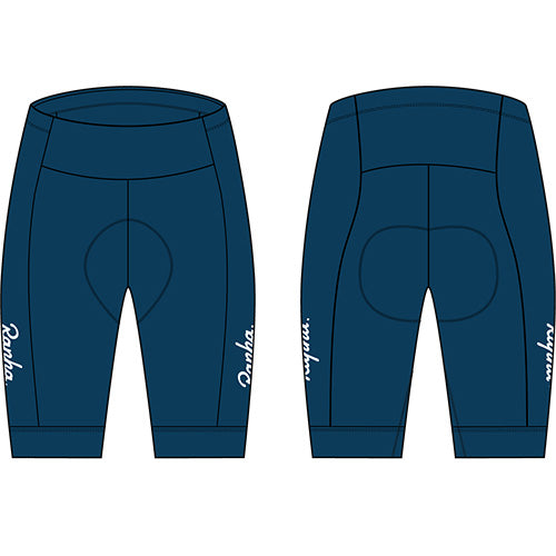 Rapha 2026 Women's Core Shorts, Jewelled Blue/White