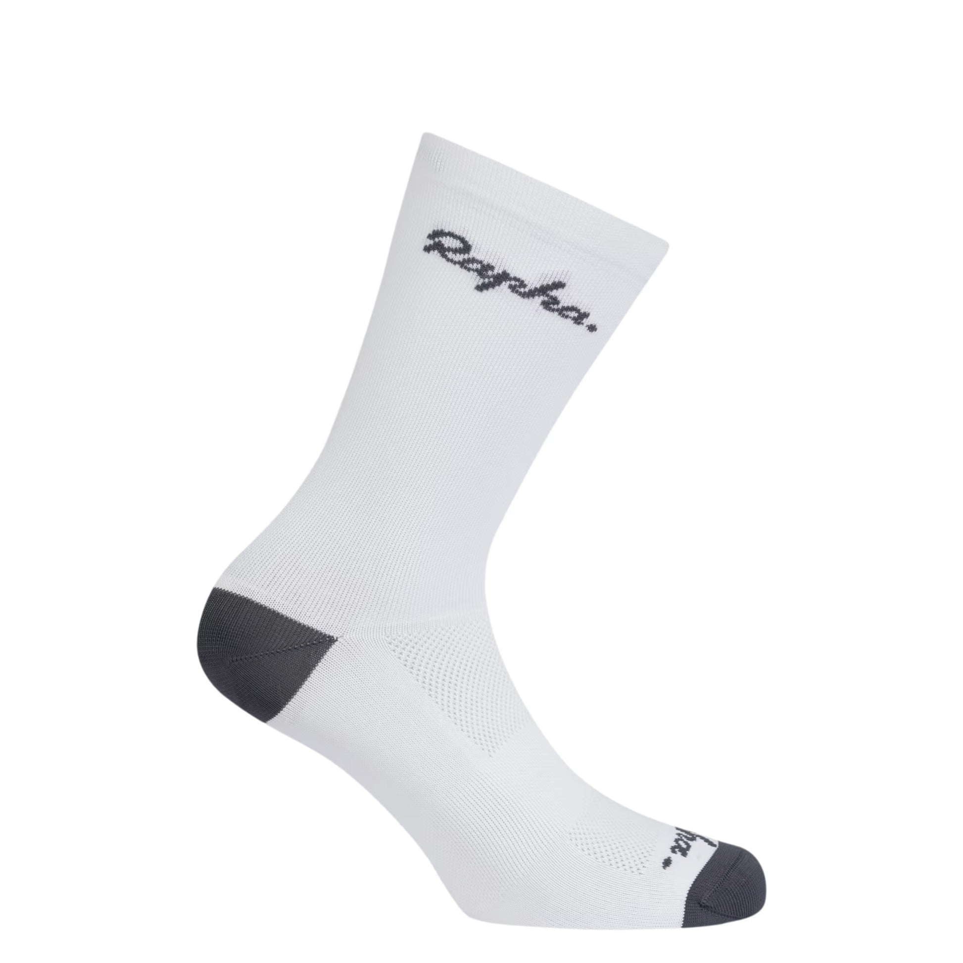 Rapha Unisex Logo Socks, White/Grey
