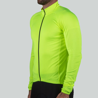 Bellwether Men's Draft Long Sleeve Cycling Jersey - Hi-Viz image 3
