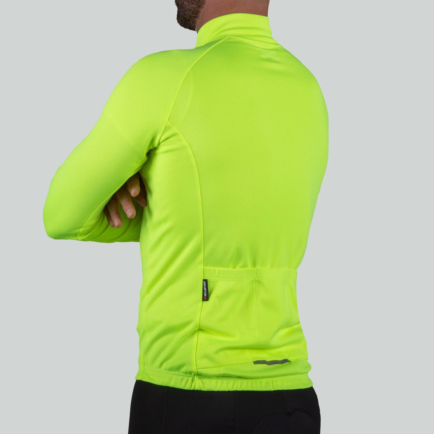 Bellwether Men's Draft Long Sleeve Cycling Jersey - Hi-Viz image 2