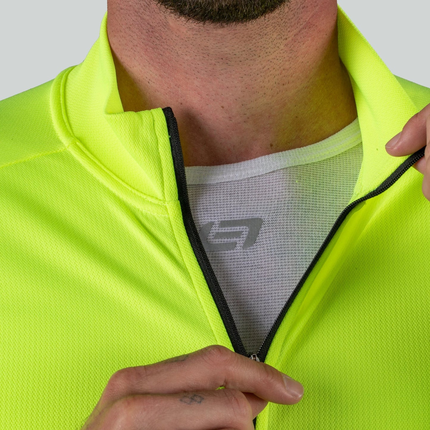 Bellwether Men's Draft Long Sleeve Cycling Jersey - Hi-Viz image 4