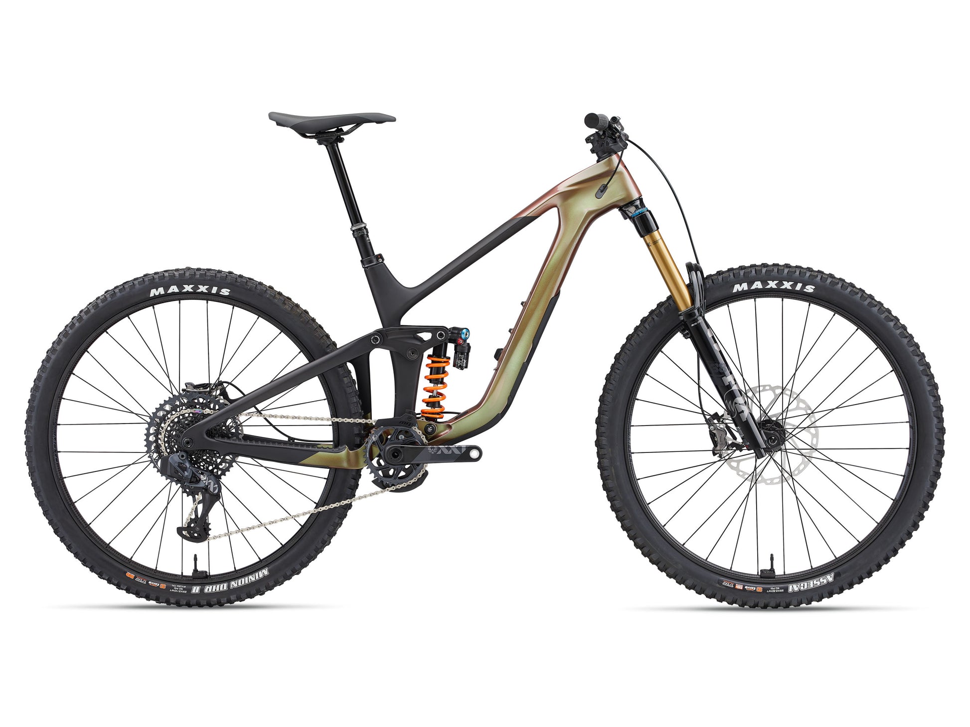 2023 Giant Reign Advanced Pro 0 Men's Mountain Bike, Messier/Carbon image 3