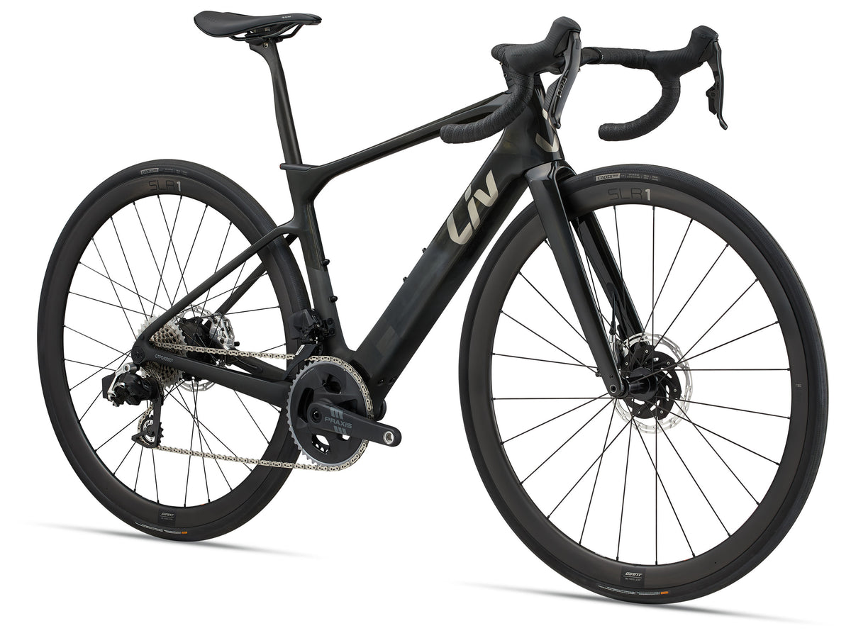 2025 Giant Liv Avail Advanced E+ EL 0 Women's Electric Road Bike - Raw Carbon image 1