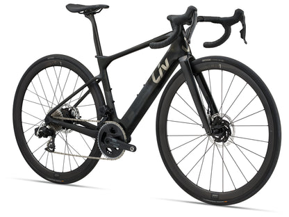 2025 Giant Liv Avail Advanced E+ EL 0 Women's Electric Road Bike - Raw Carbon image 1