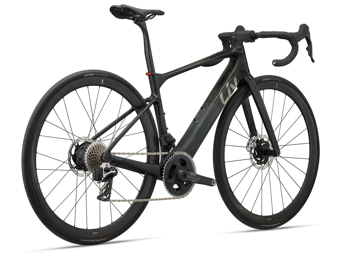 2025 Giant Liv Avail Advanced E+ EL 0 Women's Electric Road Bike - Raw Carbon image 3