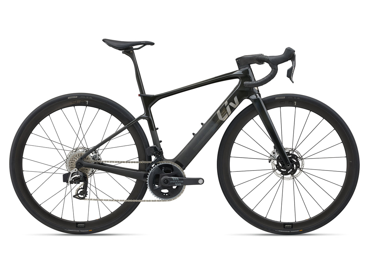 2025 Giant Liv Avail Advanced E+ EL 0 Women's Electric Road Bike - Raw Carbon image 2