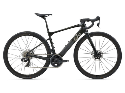2025 Giant Liv Avail Advanced E+ EL 0 Women's Electric Road Bike - Raw Carbon image 2