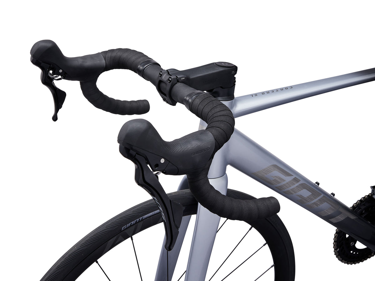 2026 Giant Contend SL0 Men's Road Endurance Bike, Silver/Charcoal image 9