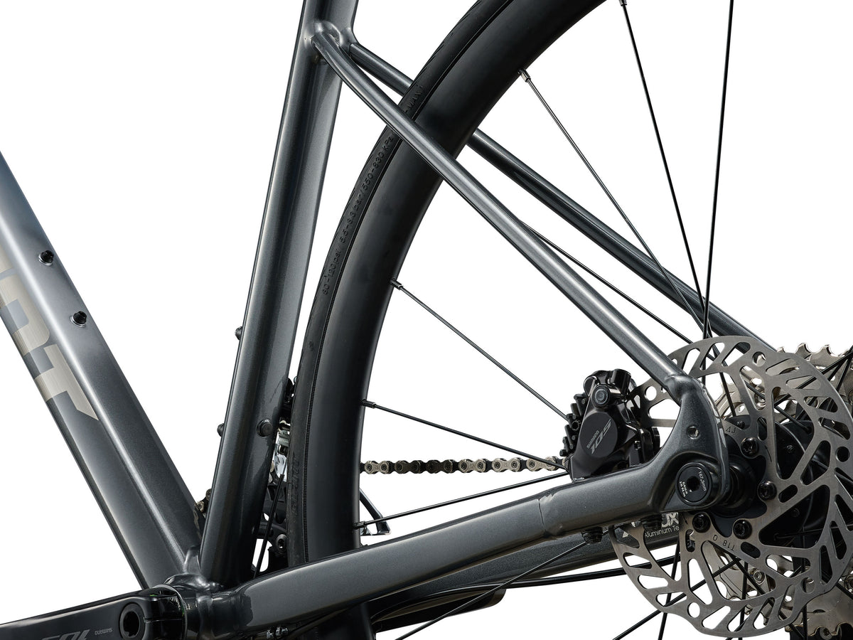 2026 Giant Contend SL0 Men's Road Endurance Bike, Silver/Charcoal image 10