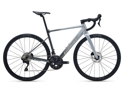 2026 Giant Contend SL0 Men's Road Endurance Bike, Silver/Charcoal image 2