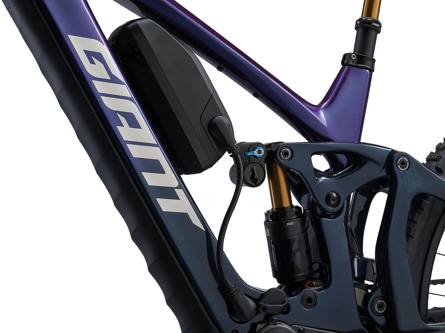 2026 Giant Reign Advanced E+ 0 Men's Electric Mountain Bike - Purple Haze/Metallic Navy image 7 6461000104,6461000105,6461000107,6461000108