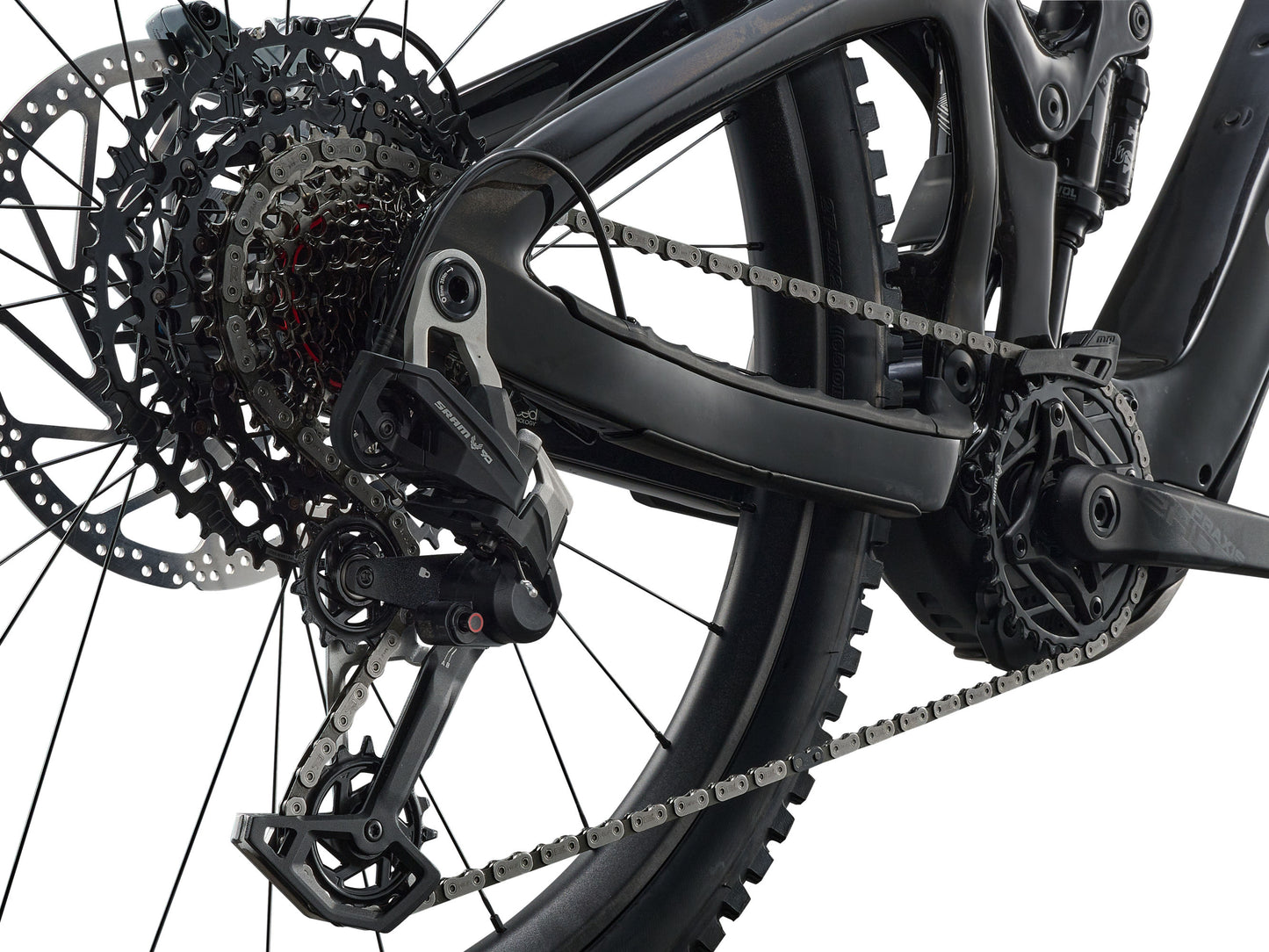 2026 Giant Reign Advanced E+ 1 Men's Electric Mountain Bike - Mercury/Carbon Smoke image 6 6461001104,6461001105,6461001107,6461001108