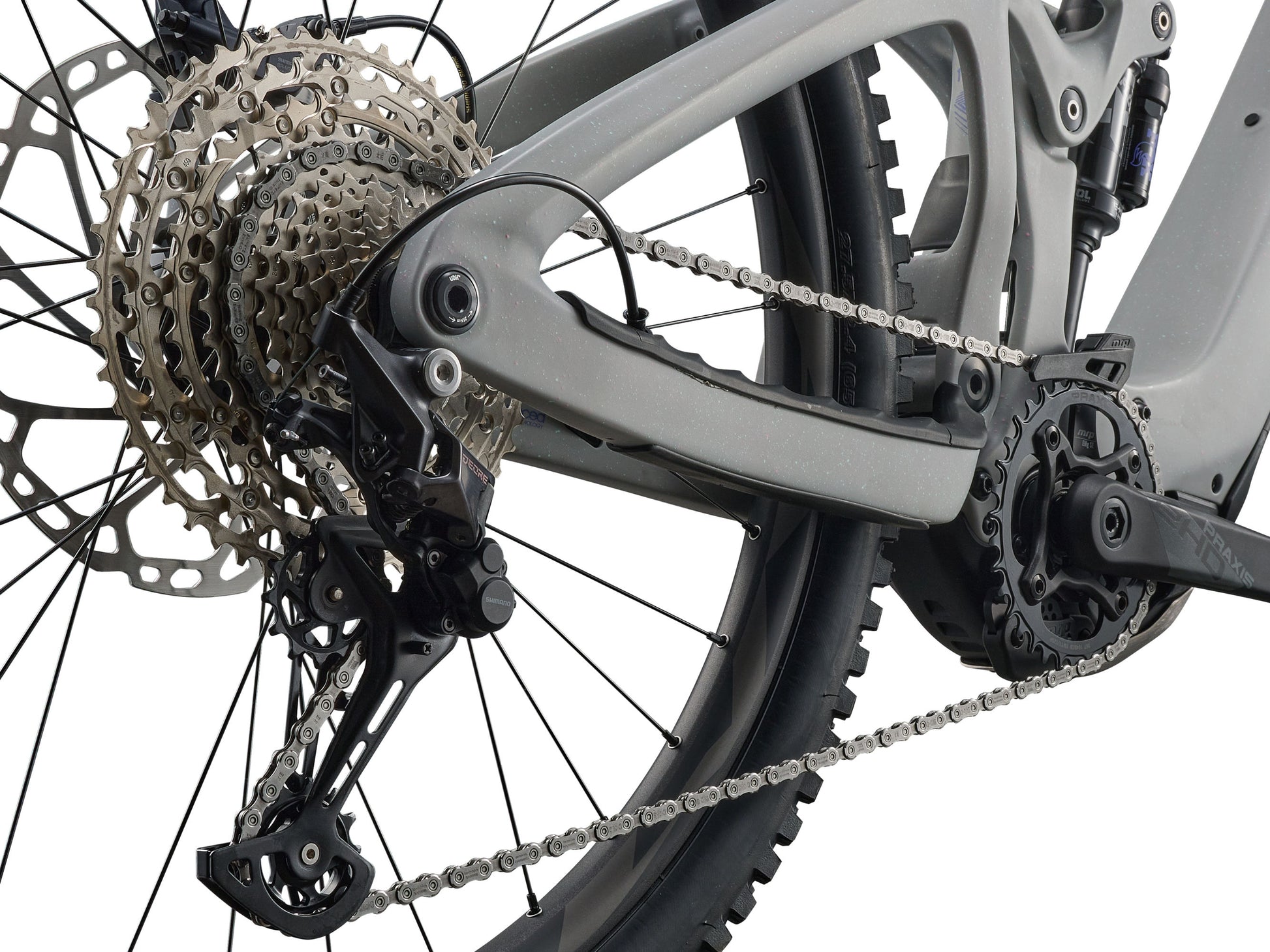 2026 Giant Reign Advanced E+ 2 Men's Electric Mountain Bike - Moon Dust image 6 6461002104,6461002105,6461002107,6461002108