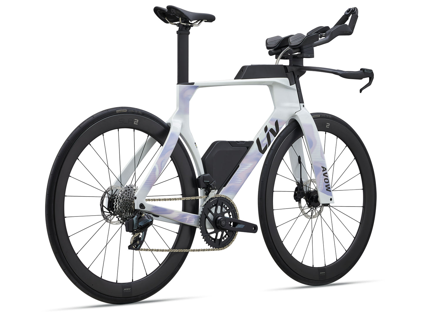2027 Giant Liv Avow Advanced SL 2 Women's Time Trial Thriathlon Bike, Pearl White image 2