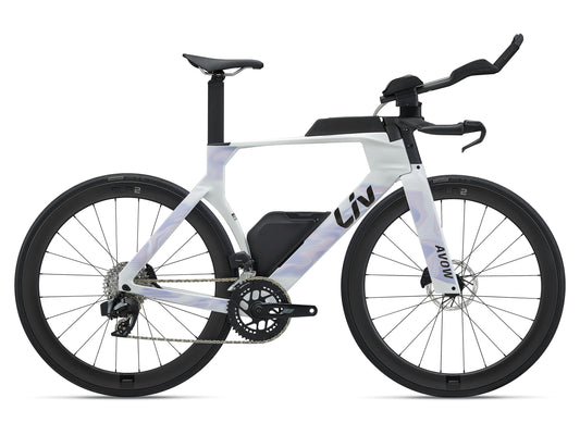 2027 Giant Liv Avow Advanced SL 2 Women's Time Trial Thriathlon Bike, Pearl White image 1