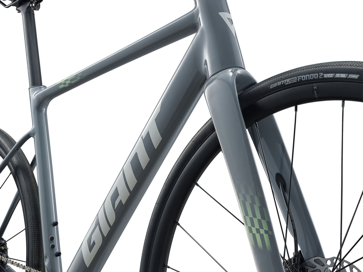 2027 Giant Contend AR 1 Men's Endurance Road Bike - Stardust Grey image 5