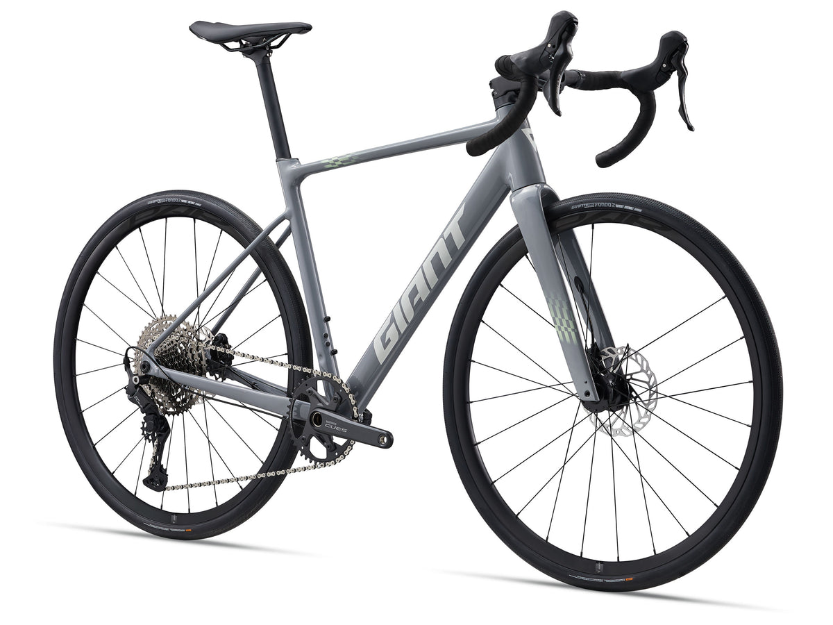 2027 Giant Contend AR 1 Men's Endurance Road Bike - Stardust Grey image 1