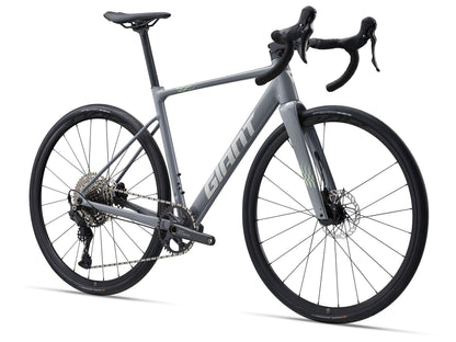 2027 Giant Contend AR 1 Men's Endurance Road Bike - Stardust Grey image 1