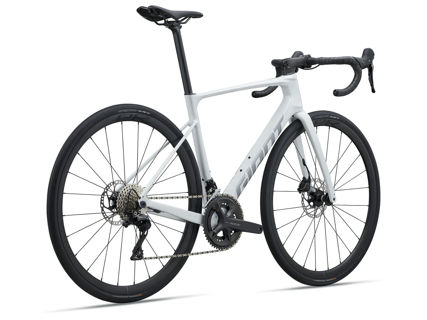 2027 Giant Defy Advanced 2 Men's Endurance Road Bike, Pearl White Image 2