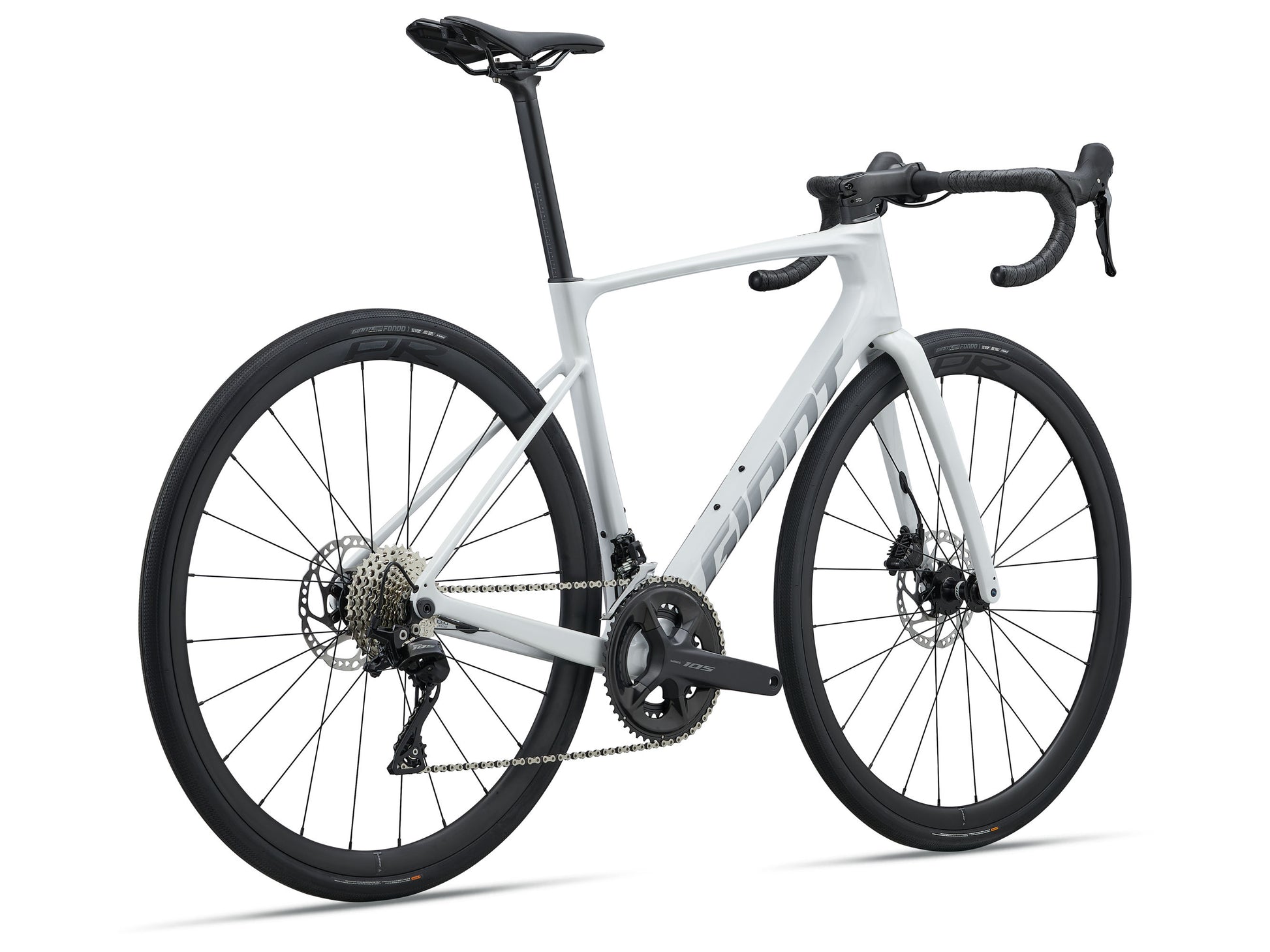 2027 Giant Defy Advanced 2 Men's Endurance Road Bike, Pearl White Image 2