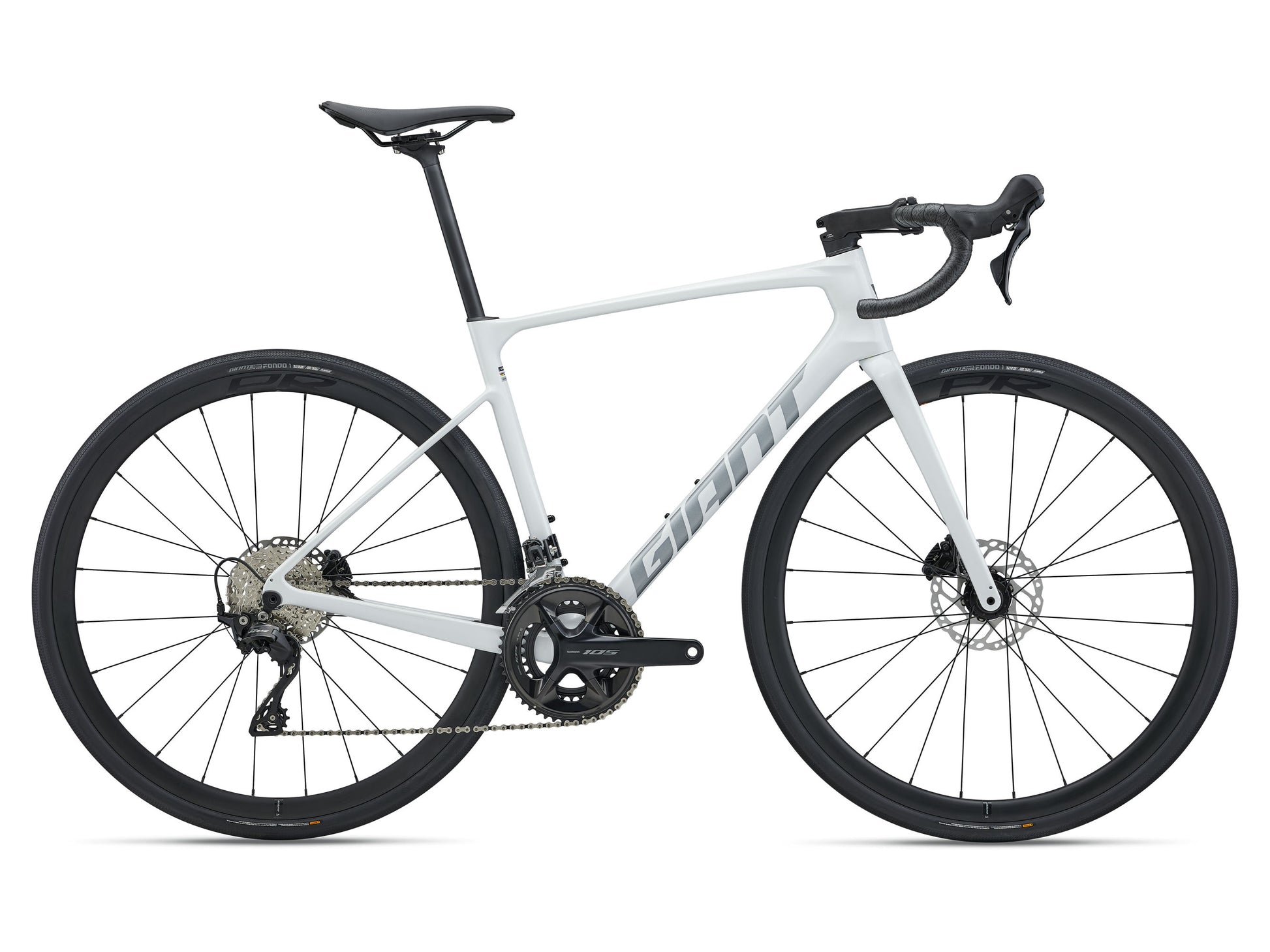 2027 Giant Defy Advanced 2 Men's Endurance Road Bike, Pearl White Image 1