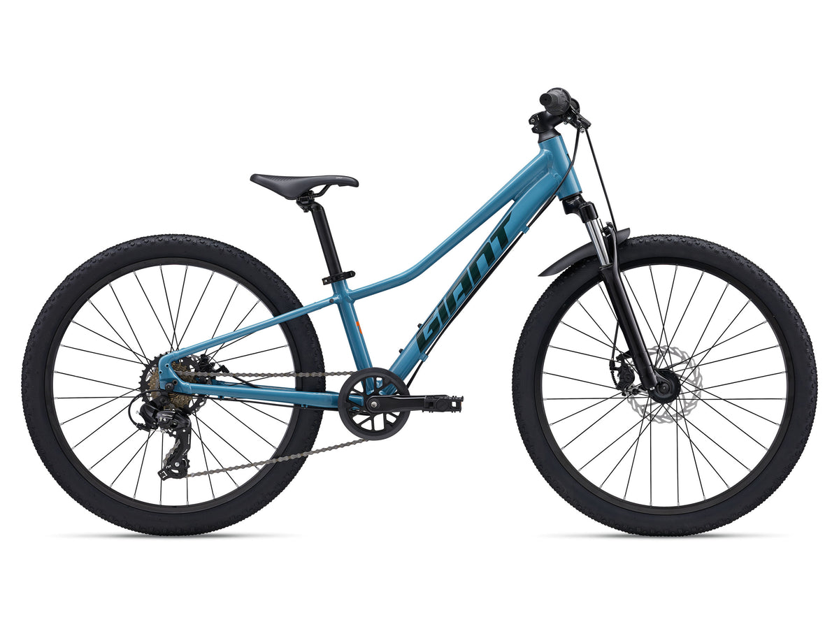 2027 Giant Talon 24 Disc Boy's Mountain Bike, Aquarium - Rider Height 130-150cm image 2