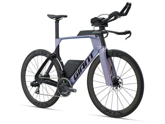 2027 Giant Trinity Advanced SL 1 Men's Time Trial Triathlon Bike, Ember Violet/Carbon image 1
