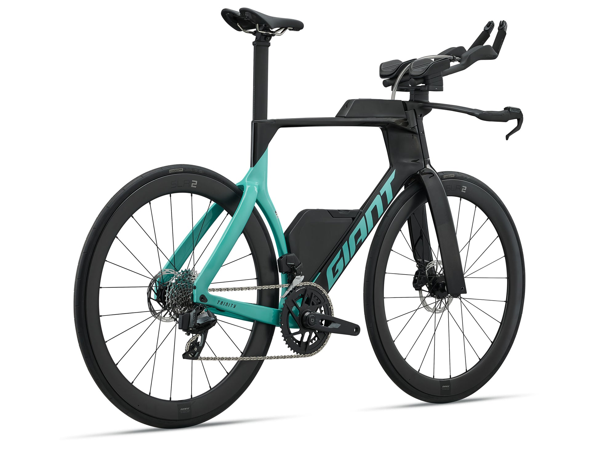 2027 Giant Trinity Advanced SL 2 Men's Time Trail Traithlon Bike, Carbon/Pearl Teal image 2