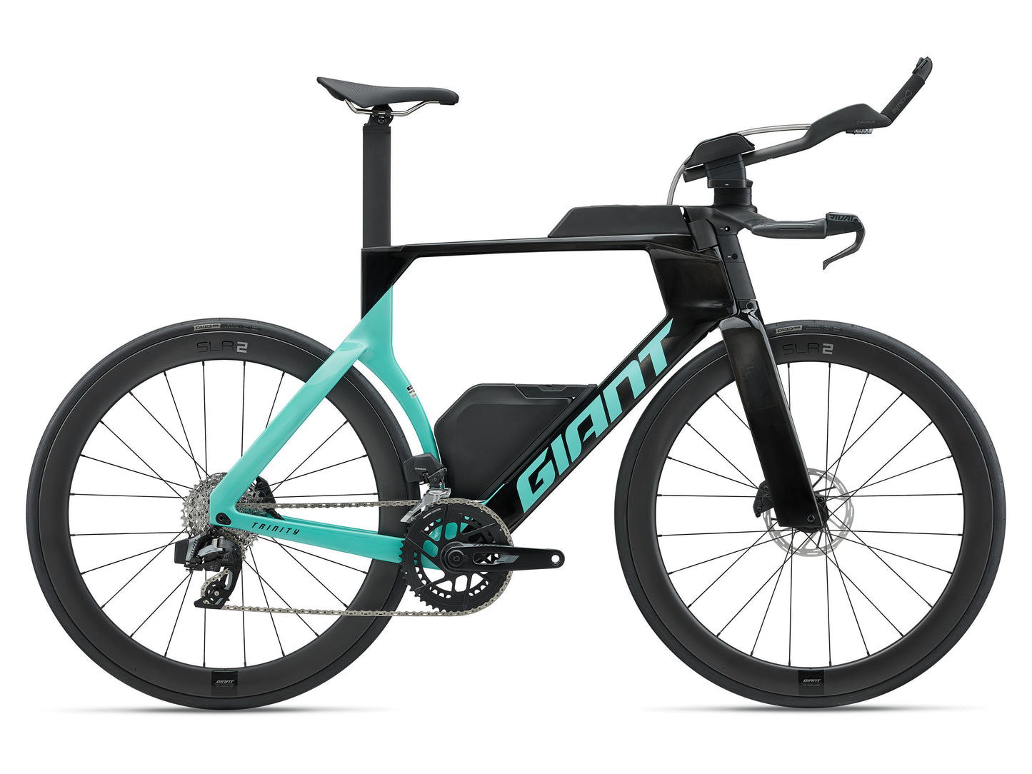 2027 Giant Trinity Advanced SL 2 Men's Time Trail Traithlon Bike, Carbon/Pearl Teal image 1