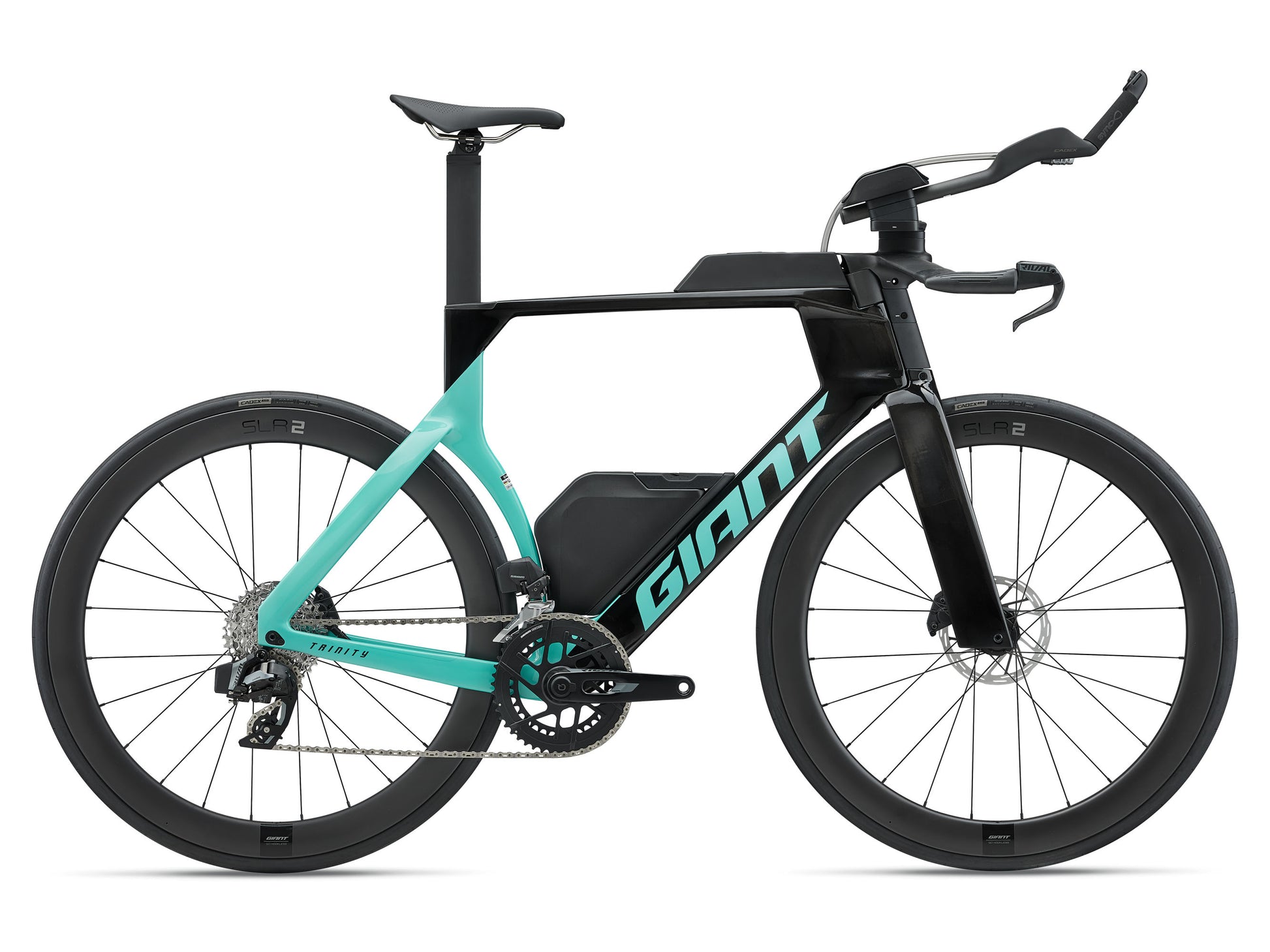 2027 Giant Trinity Advanced SL 2 Men's Time Trail Traithlon Bike, Carbon/Pearl Teal image 1