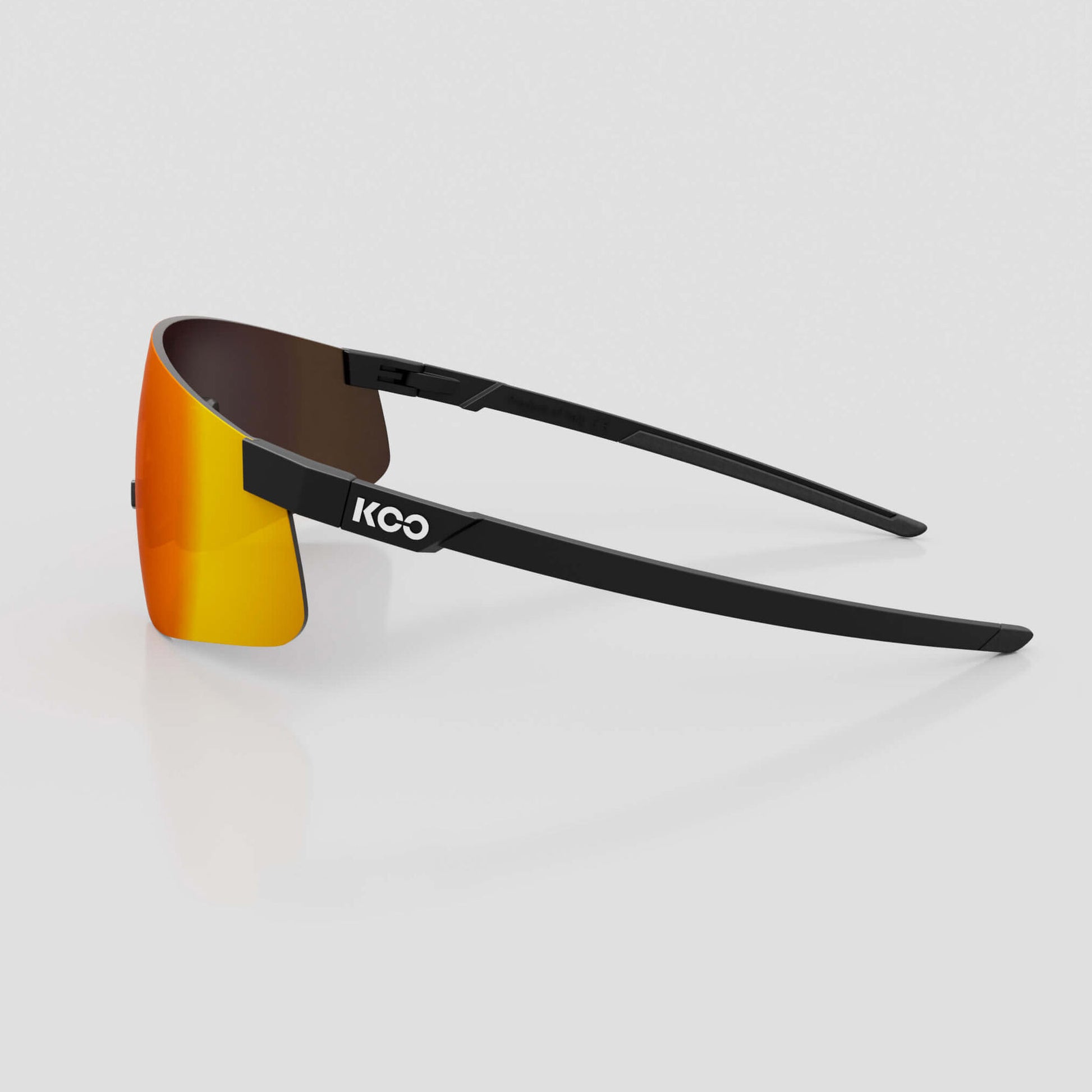 Koo Nova Cycling/Running Sunglasses - Black Matt with Red Mirror Lens image 2