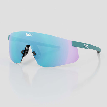 Koo Nova Cycling/Running Sunglasses - Aqua Matt with Turquoise Mirror Lens image 1