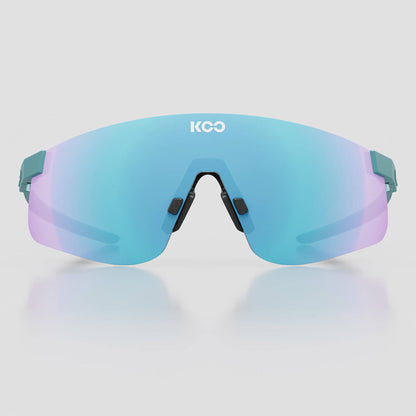 Koo Nova Cycling/Running Sunglasses - Aqua Matt with Turquoise Mirror Lens image 2